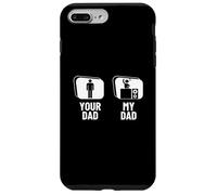 Disco Jockey divertente con scritta in inglese "Your Dad My Dad Daughter Son DJ" Custodia per iPhone 7 Plus/8 Plus