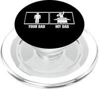 Disco Jockey divertente con scritta in inglese "Your Dad My Dad Daughter Son DJ" PopSockets PopGrip per MagSafe