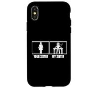 Disco Jockey divertente con scritta "Your Sister My Sister Brother DJ" Custodia per iPhone X/XS