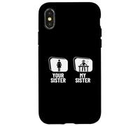 Disco Jockey divertente con scritta "Your Sister My Sister Brother DJ" Custodia per iPhone X/XS