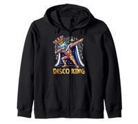 Disco King Costume 70s 80s Dance Parties Disco Man Dabbing Felpa con Cappuccio