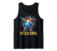 Disco King Costume 70s Dance Parties LED Disco Light Dabbing Canotta