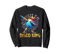 Disco King Costume 70s Dance Parties LED Disco Light Dabbing Felpa
