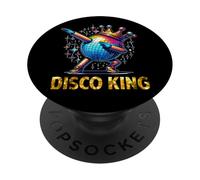 Disco King Costume 70s Dance Parties LED Disco Light Dabbing PopSockets PopGrip Adesivo