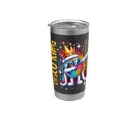 Disco King Vintage 70s 80s Dance Parties Disco Ball Dabbing Bicchiere termico in acciaio inox doppia parete