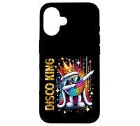 Disco King Vintage 70s 80s Dance Parties Disco Ball Dabbing Custodia per iPhone 16
