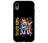 Disco King Vintage 70s 80s Dance Parties Disco Ball Dabbing Custodia per iPhone XR