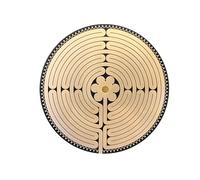 Disco Labirinto di Chartres - Oro/rame, cera d'api, antenna Tesla, riequilibrio e lenisce - eliquantix