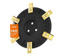 Disco lama BEOS® per tosaerba robotizzato a 6 lame - Disco lama rinforzato in fibra - Disco di rotazione per 6 lame per Worx Landroid S&M (fino al 2020), Landxcape, Kress e Einhell.