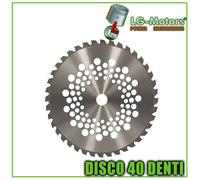 Disco lama decespugliatore tagliaerba erba 40 denti acciaio vidia tungsteno