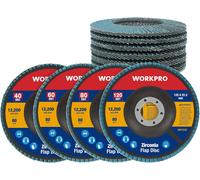 Disco Lamellare 10 Pezzi, Dischi Lamellari Ø125Mm, Grana 40/60/80/120, Perfetto