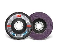 Disco lamellare 3M 769F, T27, abrasivo ad alte prestazioni, grana in ceramica a forma di precisione, 40+, 11,7 cm x 7/8 in 10 pezzi (confezione da 1)