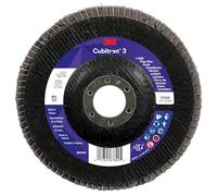 Disco lamellare 3M Cubitron 3 1169F, 80+, T27 piatto, 125 mm x 22,23 mm, 10 per cartone