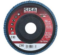 Disco Lamellare allo Zirconio Ø Mm 115 Foro 22 Grana 100 25 Pezzi Sisa Mole