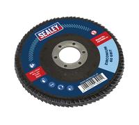 Disco Lamellare Zirconium Ø115mm Ø22mm Foro 60Grit - Sealey FD11560 Nuovo