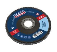 Disco Lamellare Zirconium Ø125mm Ø22mm Foro 80Grit - Sealey FD12580 Nuovo