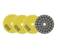 Disco Levigante Diamantato 50mm per Calcestruzzo Sgrossatura(4PCS Grit 100) | Doppia segmenti, sgrossatura rapida, calcestruzzo per duro, pietra naturale, efficienza massima
