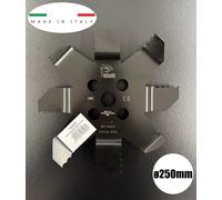 DISCO MACINONE TRITURATORE PER DECESPUGLIATORE SHARK ORIGINALE ø 250mm SPINE