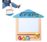 Disco magnetico per bambini, disegno magnetico, blocco per scrivere in legno, cancellare lo schizzo, per bambini di età superiore ai 3 anni
