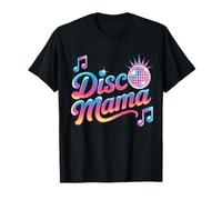 Disco Mama Retro Vibes Groovy Mom Style Dancing Mama Maglietta