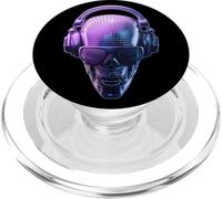 Disco Muerte Disco Ball Skull Musica DJ PopSockets PopGrip per MagSafe