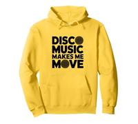 Disco Music Makes Me Move Vintage anni '70 Danza Retro Dance Felpa con Cappuccio