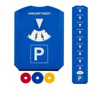 Disco orario set da 80 Raschia ghiaccio con chips 15,5 cm Blu 240 chips 3 chips