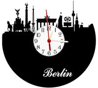 disco orologio con meccanismo al quarzo, unico regalo, Made in Germany, berlinsky Line con quadrante