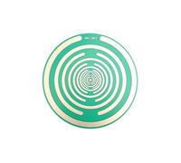 Disco Oscillatore Multionda Lakhovsky da 16 cm, Decorazione per La Casa, Artigianato, Unico, Creativo, Placcato Oro MWO, Disco Energetico Verde.