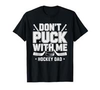 Disco Papa Hockey Umorismo Genitore Maglietta