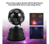 Disco Party Lights Strobe LED DJ Ball Sound Attivato Bulb Dance Lamp Stage Show