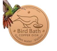 Disco per bagno per uccelli, pulito, per mangimi, disco per la pulizia del rame, per la pulizia del punto, supporto purification Disc for Water Bowl All-Season Outdoor Lawn