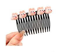 Disco per capelli a forma di coniglietto in acrilico, 8 cm