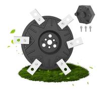 Disco per coltelli + 6 dischi per coltelli compatibile con Worx Landroid, M500 M700 WR167E WR141E Vision M600, lama rinforzata in fibra di vetro con 6 lame, disco tagliaerba robot con viti