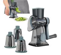 Disco per formaggio di patate manuale Affettatrice girevole per formaggi e verdure Affettatrice portatile per formaggi e alimenti Gadget da cucina Grattugia manuale Manovella Grattugia per formaggio