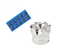 Disco Per Fresa Ad Avanzamento Rapido TE90 Fresa A Spalla Quadrata Ad Angolo Retto A 90 Gradi Inserto Per Fresa Ad Avanzamento Rapido 4NKT060308(4NKT060308 AP9030,TE90-80-27-8T)