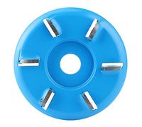 Disco per intaglio del legno a sei denti Disco per fresa ad alte prestazioni Strumento per la lavorazione del legno per l'incisione del vassoio del tè Lega dura 9x9x1 cm