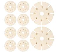 Disco Per Intrecciare Braccialetti - Piastra Intrecciata Per Braccialetti, Disco Per Intrecciare Cordone Di Cotone In Legno Rotondo Da 10 Pezzi Per Artigianato, Collane, Cordini, Cinghie | Strumento