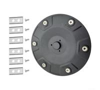 Disco per robot da falciatura Mammotion Yuka 1500 2000 3000-8 lame aggiornamento per taglio efficiente e manutenzione del prato - 133,3 mm parte di ricambio in plastica nera modello 2024