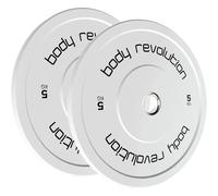 Disco per sollevamento pesi olimpico Body Revolution 5kg (x2) Blanc 5 kg