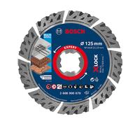 DISCO PER TAGLIARE BOSCH EXPERT MULTIMATERIAL X-LOCK - diamantato 125 mm, foro 22,2 mm, taglio 2,4 mm