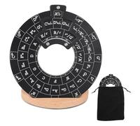 Disco per Teoria Musicale per Chitarra Cerchio Delle Quinte, Ruota in Metallo Strumento Melodia Hord Wheel con Supporto Degli Accordi Cerchio Delle Quinte Ruota per Musicisti Principianti