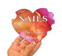 Disco Personalizzato 3D Nailfie, Testo Personalizzata, Supporto Fotografico Per Unghie, Disco Acrilico Nailfie Per Espositore Da Salone E Social Media(Color 8)