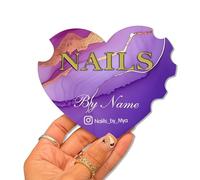 Disco Personalizzato 3D Nailfie, Testo Personalizzata, Supporto Fotografico Per Unghie, Disco Acrilico Nailfie Per Espositore Da Salone E Social Media(Color 4)