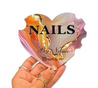 Disco Personalizzato 3D Nailfie, Testo Personalizzata, Supporto Fotografico Per Unghie, Disco Acrilico Nailfie Per Espositore Da Salone E Social Media(Color 5)
