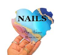 Disco Personalizzato 3D Nailfie, Testo Personalizzata, Supporto Fotografico Per Unghie, Disco Acrilico Nailfie Per Espositore Da Salone E Social Media(Color 7)
