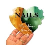 Disco Personalizzato 3D Nailfie, Testo Personalizzata, Supporto Fotografico Per Unghie, Disco Acrilico Nailfie Per Espositore Da Salone E Social Media(Color 3)
