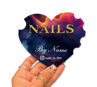 Disco Personalizzato 3D Nailfie, Testo Personalizzata, Supporto Fotografico Per Unghie, Disco Acrilico Nailfie Per Espositore Da Salone E Social Media(Color 2)