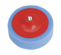 Disco Pulitrici & Lucidante Schiuma Testa Ø150 X 50mm M14 X 2mm Blu / M - Sealey