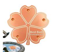 Disco rame bagno degli uccellis fiori | Disco floreale rames abbeveratoio uccellis | Disc purificazione vasche u-ccelli esterno | Piastra pulizia rame prevenzione alghe vaschette u-ccelli per giardino